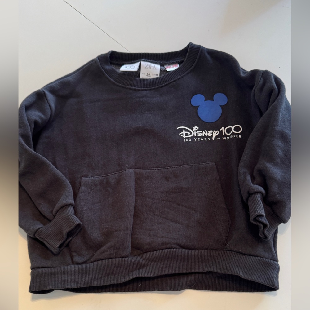 Zara Black and Blue Disney Sweatshirt